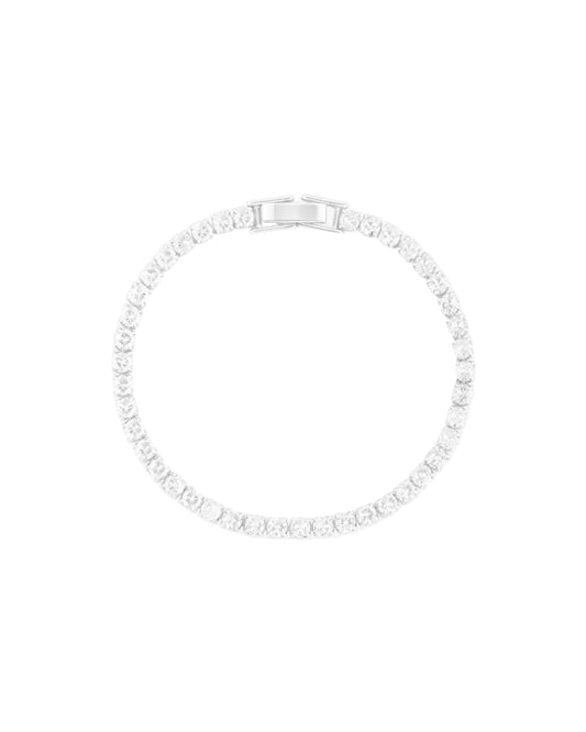 Charlotte Bracelet 3mm - Bright Silver